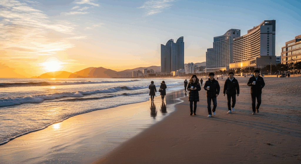 Gwangalli vs Haeundae beach Busan Vietnam travel guide